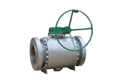 Trunnion Mounted Soft Seated Ball Valve , Blowout Proof Stem Ball Valve